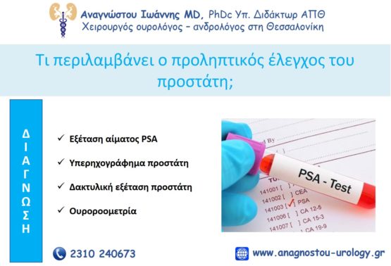 Προληπτικός έλεγχος προστάτη
